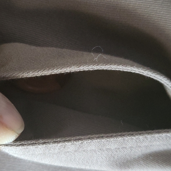 Out Brook Vintage brown trench coat with removable plaid flannel lining - Picture 4 of 12